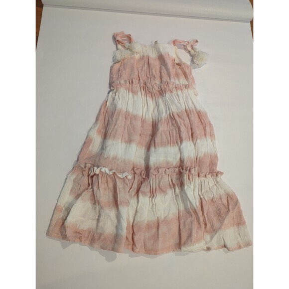 Jessica Simpson dress for girls size 2T Pinky peach and white tie dye like new - Picture 7 of 9